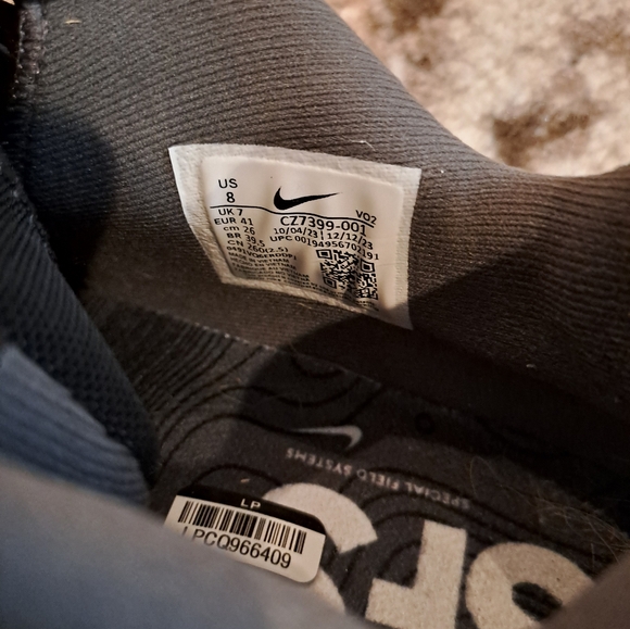 Nike React SFB Carbon Low Mens 8 Black Shoes - Picture 4 of 10